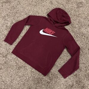 Nike Burgundy Hoodie YXL